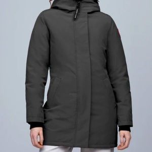 Canada Goose Victoria Parka Jacket in Graphite